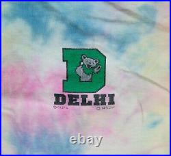 Vintage Grateful Dead T-Shirt Tie Dye Delhi College 1994 Dancing Bears GOOD