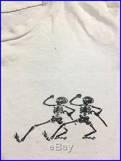 Vintage Grateful Dead T Shirt Truckin 1989 Mountain Sky Skeletons Distressed XL