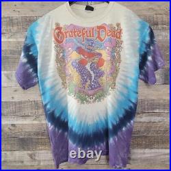 Vintage Grateful Dead T-Shirt XXL 2000 Terrapin Moon Liquid Blue Bear Tie Dye VG