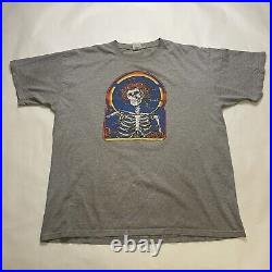 Vintage Grateful Dead T Shirt Xl Double Sided 90s Flowers Band Tee Concert Merch