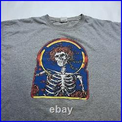 Vintage Grateful Dead T Shirt Xl Double Sided 90s Flowers Band Tee Concert Merch