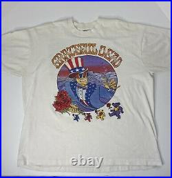Vintage Grateful Dead T-shirt Summer Tour Skeleton Concert Shirt 1994 2XL