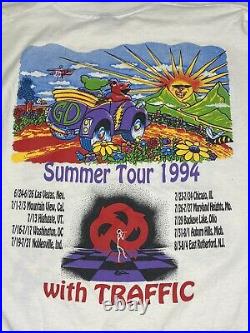 Vintage Grateful Dead T-shirt Summer Tour Skeleton Concert Shirt 1994 2XL