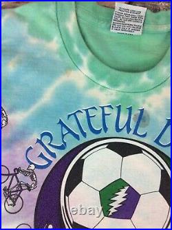 Vintage Grateful Dead Tee Shirt Olympic Velodrome Los Angeles 1990 Size XL (J6)