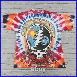 Vintage Grateful Dead Tie Dye 1995 Tour Tshirt 30th Anniversary Single Stitch