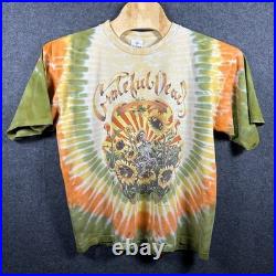 Vintage Grateful Dead Tie Dye Sunflower Grateful Grower Fall Tour Shirt 1994 XL