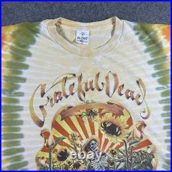 Vintage Grateful Dead Tie Dye Sunflower Grateful Grower Fall Tour Shirt 1994 XL