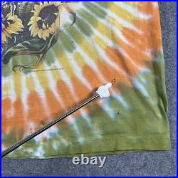 Vintage Grateful Dead Tie Dye Sunflower Grateful Grower Fall Tour Shirt 1994 XL