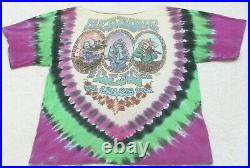 Vintage Grateful Dead Tie Dye Tee T-Shirt Top 1993 Charles Everard Campbell Plus