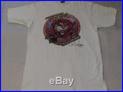 Vintage Grateful Dead Tiger Rose 1975 T-Shirt signed by Stanley Mouse