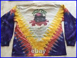 Vintage Grateful Dead Tshirt Top Shirt Fall 1994 Pumpkin Autumn Tie Dye M EUC