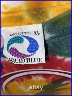 Vintage Grateful Dead Tye Dye Reggae Single Stitch XL Liquid Blue