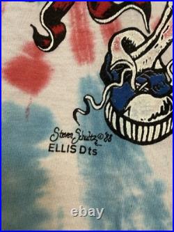 Vintage Grateful Dead Uncle Sam Tie Dye T-Shirt L 80's
