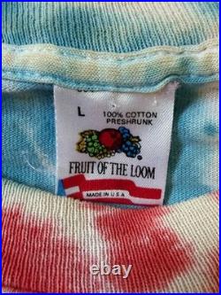 Vintage Grateful Dead Uncle Sam Tie Dye T-Shirt L 80's