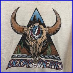 Vintage Grateful Dead Vegas Dead Tour T-Shirt 1994 Concert Tee Adult Large Skull