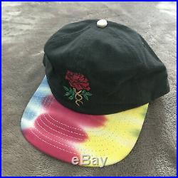 Vintage Grateful Dead XXX Embroidered Rose Shirt & Hat 1995 Made in USA