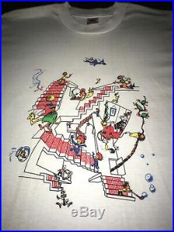 Vintage Grateful Dead lot shirt Dr Seuss & MC Escher Lorax cat in hat RARE 90s