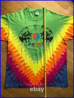Vintage Grateful Dead shirt xl, rainbow bears, tropical Japanese Bonsai look