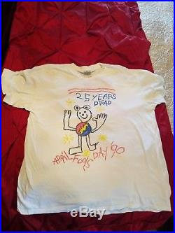 Vintage Grateful Dead t-shirt. Charlotte Apirl fools'90. One time shirt