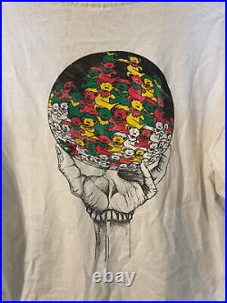 Vintage Hanes Beefy Grateful Dead MC Escher Mullet White T-Shirt Size XL