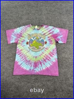 Vintage Jerry Garcia 1987 Broadway Tie Dye Shirt Large Single Stitch Deadhead NY