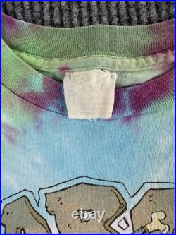 Vintage Jerry Garcia 1987 Broadway Tie Dye Shirt Large Single Stitch Deadhead NY