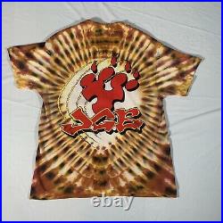 Vintage Jerry Garcia Band 1989 Tour T-Shirt XL Grateful Dead Tie Dye Hanes USA