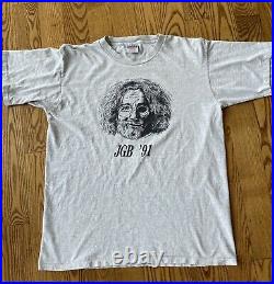 Vintage Jerry Garcia Band / Grateful Dead Shirt 1991 Jerry Skull Portrait