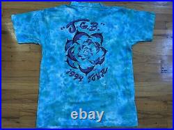 Vintage Jerry Garcia Band Shirt Grateful Dead JGB Dolphins Tour 1990's Roses