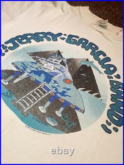 Vintage Jerry Garcia Band Shirt Grateful Dead Original 1989 Summer Tour moon L