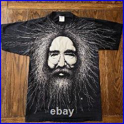 Vintage Jerry Garcia Band T Shirt Big Face Head XL 1993 JGB Single Stitch AOP