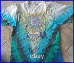 Vintage Jerry Garcia Band Tie Dye Original 2 Sided Large Rare Grateful Dead VG+