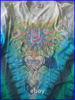 Vintage Jerry Garcia Band Tie Dye Original 2 Sided Large Rare Grateful Dead VG+