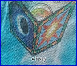 Vintage Jerry Garcia Band Tie Dye Original 2 Sided Large Rare Grateful Dead VG+