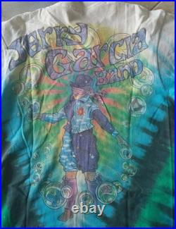 Vintage Jerry Garcia Band Tie Dye Original 2 Sided Large Rare Grateful Dead VG+
