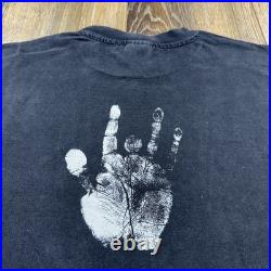 Vintage Jerry Garcia Shirt Mens XL Black 1993 AOP Big Face Grateful Dead 90s Tee Vintage Jerry Garcia Shirt Mens XL Black 1993 AOP Big Face Grateful Dead 90s Tee