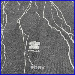 Vintage Jerry Garcia Shirt Mens XL Black 1993 AOP Big Face Grateful Dead 90s Tee