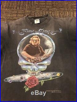 Vintage Jerry Garcia Shirt XL Steal Your Face Grateful Dead Tennessee River 1995