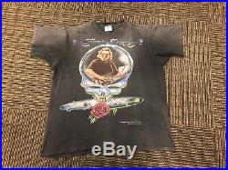 Vintage Jerry Garcia Shirt XL Steal Your Face Grateful Dead Tennessee River 1995