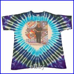Vintage Jerry Garcia Tie Dye T-Shirt Grateful Dead Head 1990's Memorial RIP