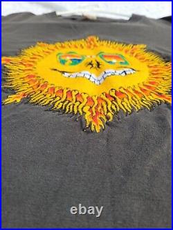 Vintage Jerry Jasper Grateful Dead Embroidered Sun T Shirt Double Apple Tag