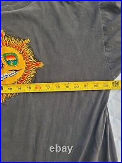 Vintage Jerry Jasper Grateful Dead Embroidered Sun T Shirt Double Apple Tag