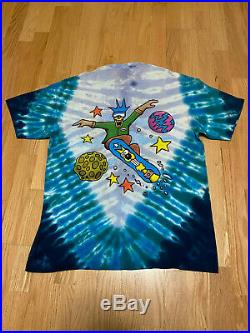 Vintage Joey Mars Double Sided Tie Dye Snowboard Grateful Dead T Shirt size XL