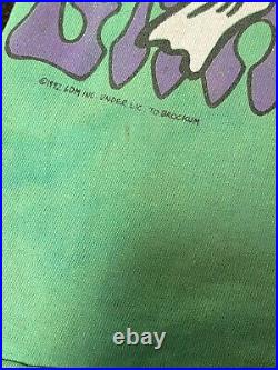 Vintage LIQUID BLUE TOUR T-SHIRT GRATEFUL DEAD 1991/92 NEW YEARS EVE XL 23x31
