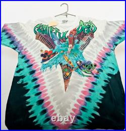 Vintage Liquid Blue 1992 Grateful Dead Wake 0f The Flood With Tag Still Attached