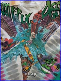 Vintage Liquid Blue 1992 Grateful Dead Wake 0f The Flood With Tag Still Attached