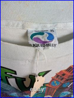 Vintage Liquid Blue 1992 Grateful Dead Wake 0f The Flood With Tag Still Attached