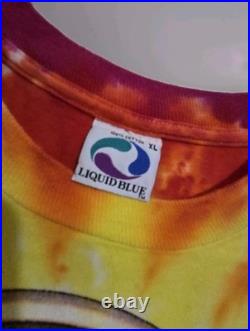Vintage Liquid Blue Grateful Dead 1992 Space Your Face Tie Dye Single Stitch XL