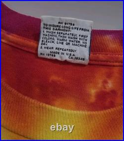 Vintage Liquid Blue Grateful Dead 1992 Space Your Face Tie Dye Single Stitch XL