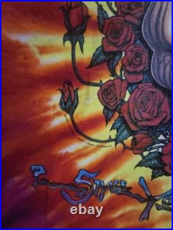 Vintage Liquid Blue Grateful Dead 1992 Space Your Face Tie Dye Single Stitch XL